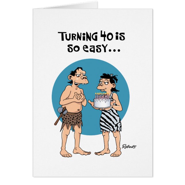 40 år är så lätt hälsningskort (Framsidan)
