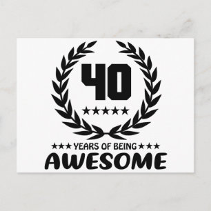 40 år av att vara fantastisk vykort