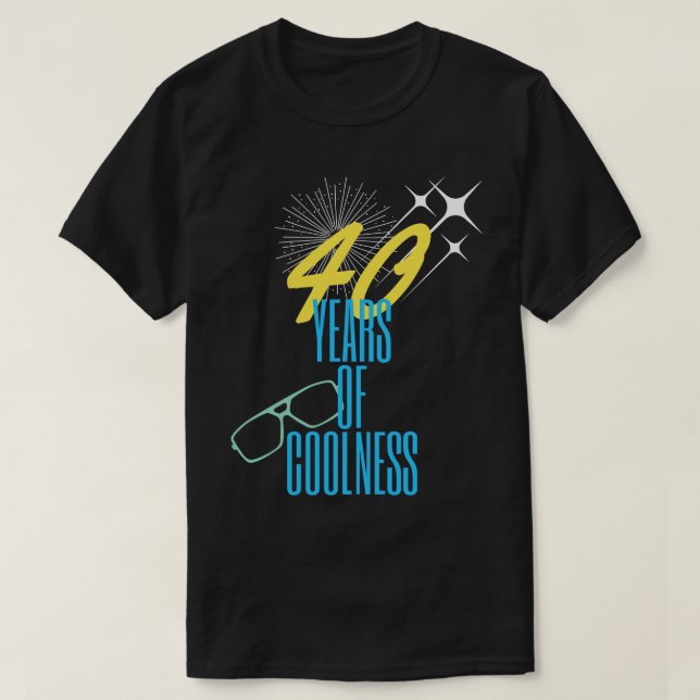 40 år av kyld t shirt (Design framsida)