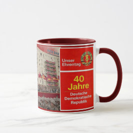 40 år DDR East Germany Mugg