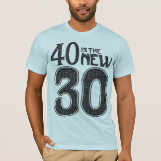 40 är de NYA 30na (svarten) Tee Shirt