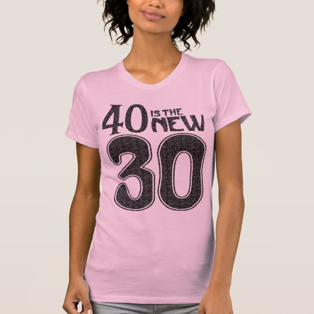 40 är de NYA 30na (svarten) Tröja (Framsida)