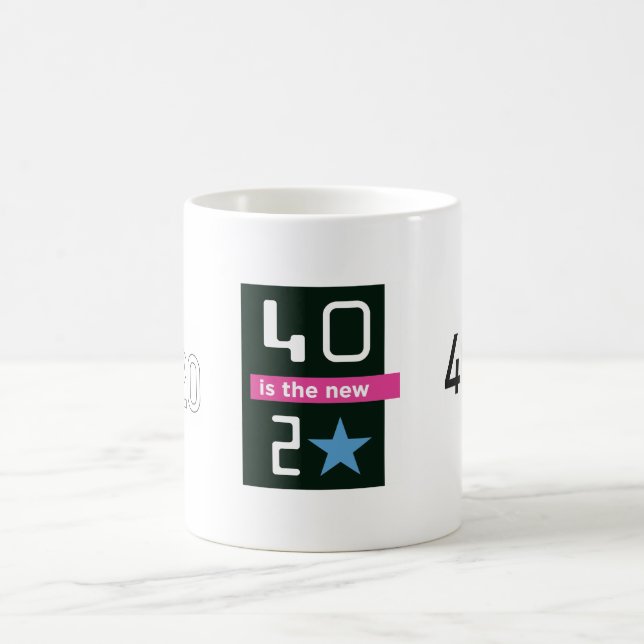 40 är den nya muggen 20 kaffemugg (Center)