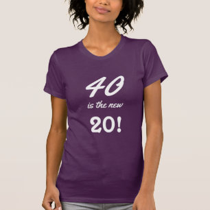40 är det nya 40th födelsedagcitationstecknet f tee