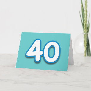 40 år födelsedag eller årsdag - tillfoga text kort