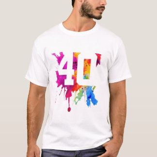 40 ÅR GAMLA 40:E FÖDELSEDAG T SHIRT
