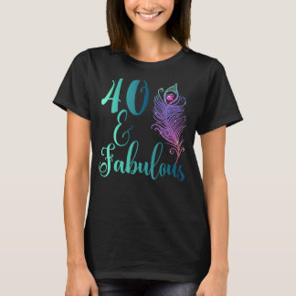 40 år gammal 40 och Fabulous sedan 1982 40:e födse T Shirt