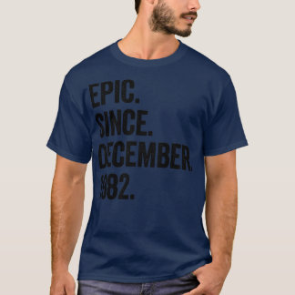 40 år gammal december 1982 40:e födelsedagen t shirt