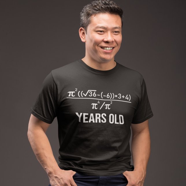 40 år gammal ekvation Funny 40:e födelsedagsmat T Shirt (Skapare uppladdad)