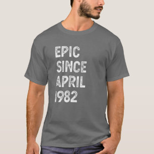 40 år gammal epilepsi sedan april 1982 40 födelsed t shirt