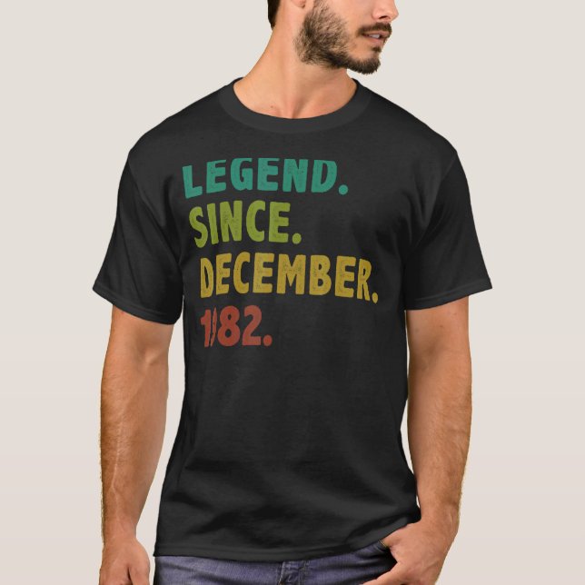 40 år gammal förklaring sedan december 1982 40:e f t shirt (Framsida)