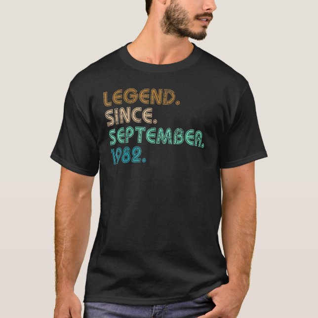 40 år gammal förklaring sedan september 1982 40:e  t shirt (Framsida)