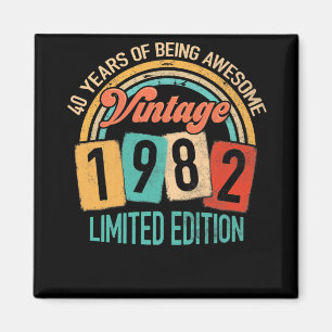 40 år gammal i Fantastisk 1982, 40:e födelsedagen Magnet
