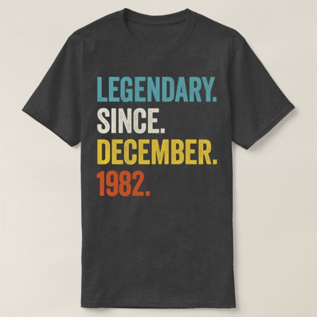 40 år gammal legendary sedan december 1982 40 BII T Shirt (Design framsida)
