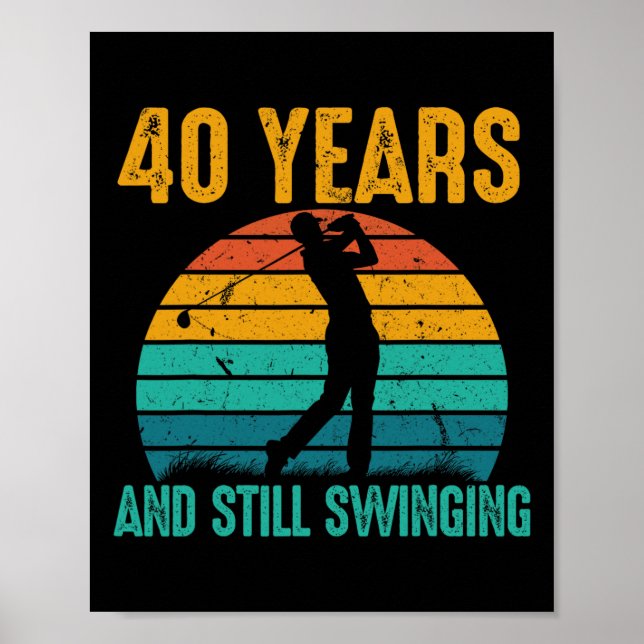 40 år och fortfarande sväljer han 40:e födseln. poster (Framsidan)