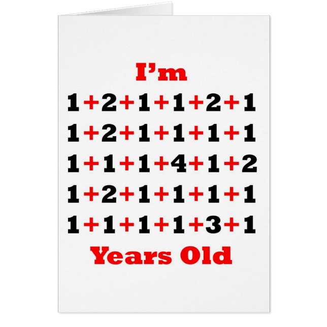 40 år rött gammalt B Hälsningskort (Framsidan)