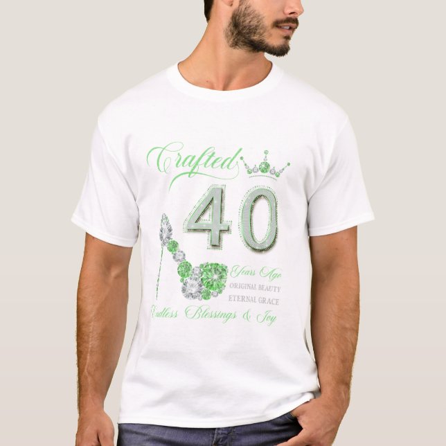 40 år sedan 40-årsjubileum t shirt (Framsida)