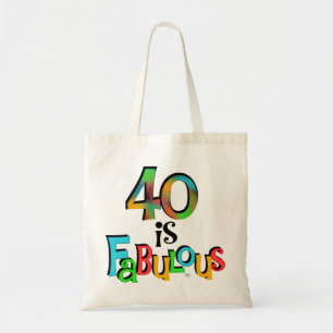 40 är T-tröjor och gåvor från Fabulous Birthday Tygkasse