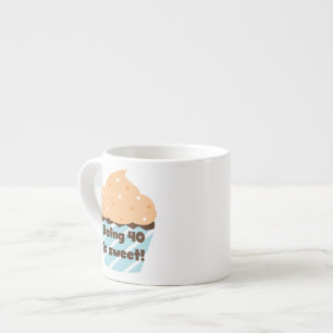 40 är T-tröjor och gåvor från sötfödelsedagen Espressomugg