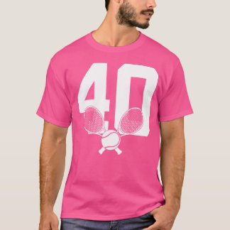 40 år Tennis 40:e födelsedagen T Shirt