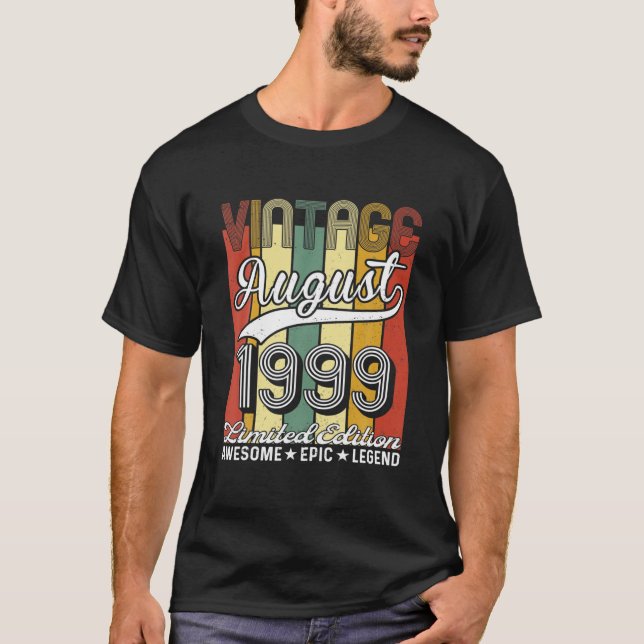 40-årig retro Augusti 1981 Begränsad Edition 40:e T Shirt (Framsida)