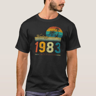40-årig Vintage 1983 gjord 1983 40:e födelsedag T Shirt