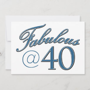 40 åriga födelsedagdesigner inbjudningar