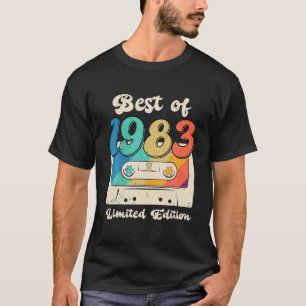 40-åriga gåvor bäst av 1983 kassettband 40:e t shirt
