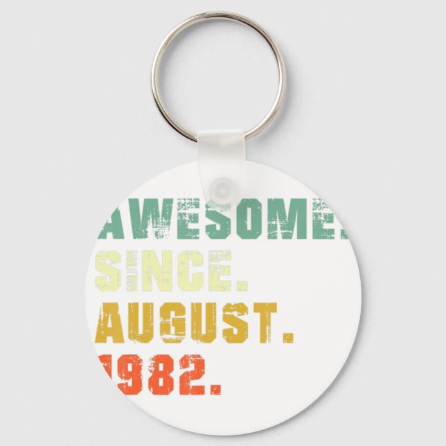 40-åriga gåvor från 40-årsjubileum Fantastisk seda Nyckelring (Framsida)