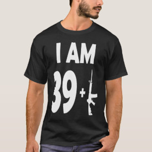 40-åriga Gun-militärt gevär i grattis på födelseda T Shirt