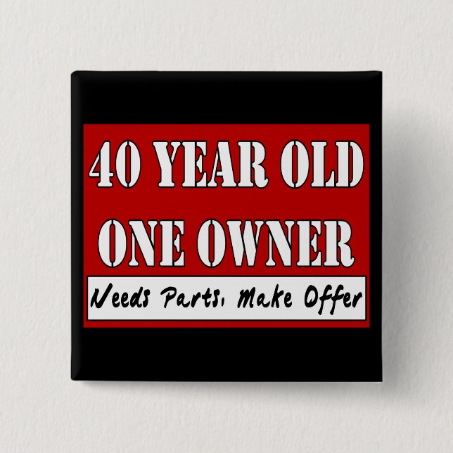 40 årigt, en ägare - behovsdelar, gör erbjudande knapp (Framsida)