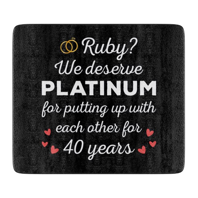 40-års bröllopsdag I - Ruby Roligt par (Framsidan)