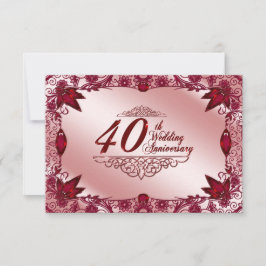 40-års bröllopsdag svarar inbjudningar