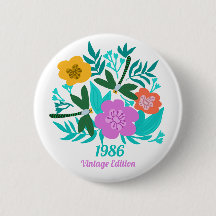 40-års födelsedag färgglatt modernt blommigt elega