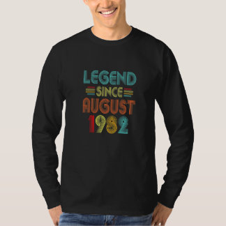 40-års födelsedag Vintage Legend sedan augusti 198 T Shirt
