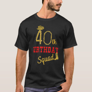 40-års födelsedags trupp västerländsk cowgirl 40 f t shirt
