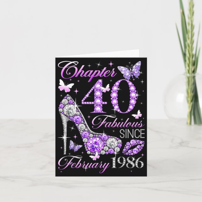 40-års födelsedagsdrottning Kapitel 40 Fantastisk  Kort (Framsida)