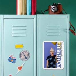 40-års födelsedagsfoto högskolefest magnet