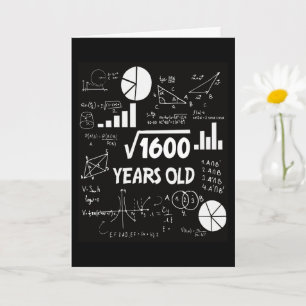 40 Års Födelsedagspresent För Matematiklärare 40-å Kort