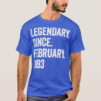 40 års legendary sedan februari 1983 40:e födelsed t shirt