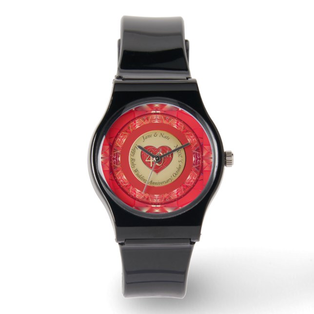 40-års rubin jubileum armbandsur (Framsida)