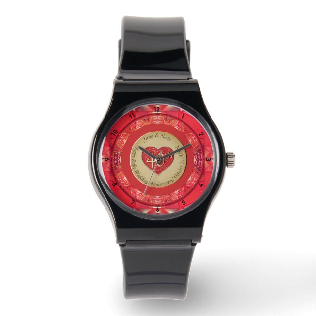40-års rubin jubileum armbandsur (Framsida)