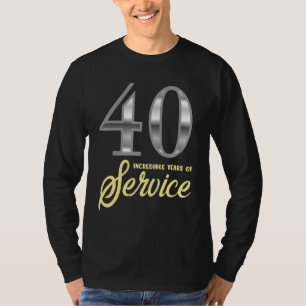 40 års service 40-årsdag för anställda t shirt