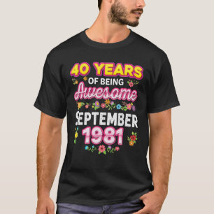 40 års vistelse i Fantastisk sedan september 1981 T Shirt