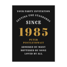 40-årsdag 1985 Svart Guld