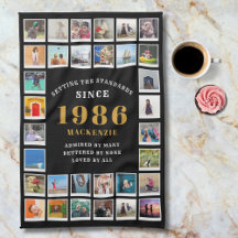 40-årsdag 1986 Familjeminnen Foto Collage