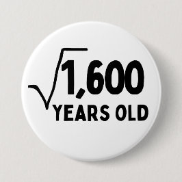 40-årsdag 40 år 40-40-matematik knapp