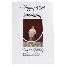 40-årsdag för Lycklig-foto, modernt, enkelt minimu