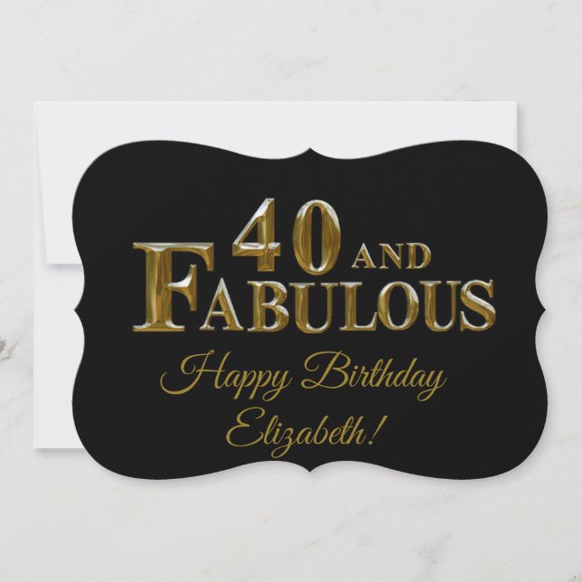 40-årsdag  kort (Framsida)