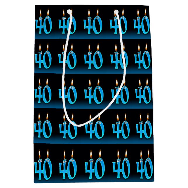 40-årsdag med ögonstearinljus (Framsidan)